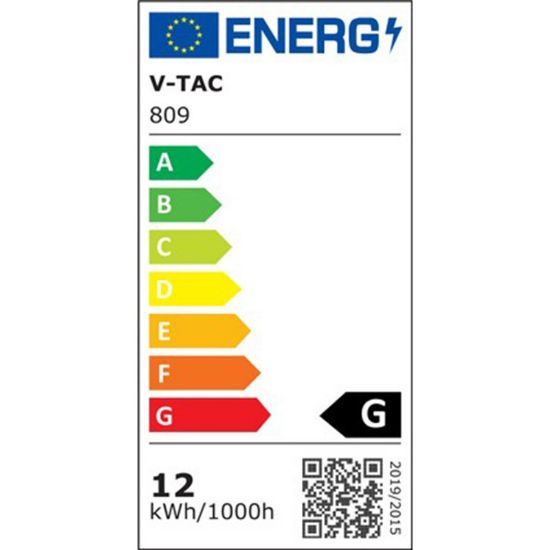 Снимка на LED плафон със сензор 809 Samsung чип 12 W 6400 K V-TAC