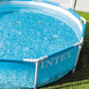 Снимка на Басейн с метална рамка и с помпа и филтър 305x76 см INTEX