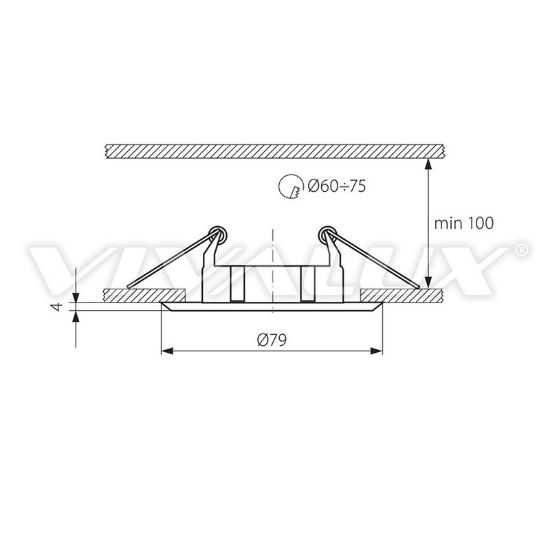 Снимка на Луна матиран перлен хром 12V 50W VIVALUX