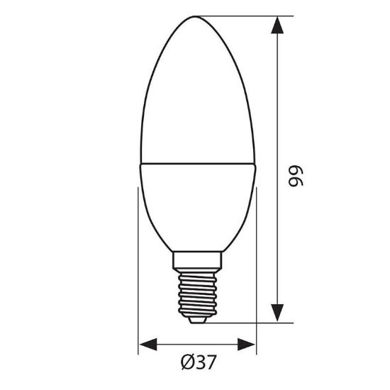 Снимка на LED лампа MAX LED 8W E14 VIVALUX