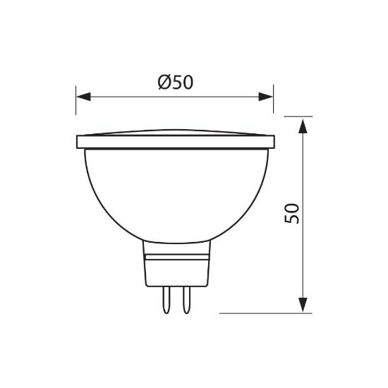 Снимка на LED лампа BETA LED-GU5.3- 3W VIVALUX