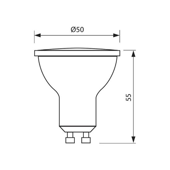 Снимка на LED лампа BETA LED -GU10-3W VIVALUX