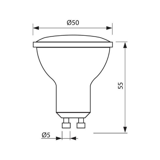 Снимка на LED лампа VOLUX LED GU10 7W VIVALUX