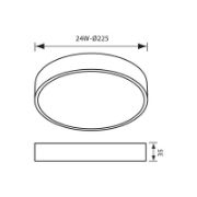 Снимка на LED тяло DARS LED 24W VIVALUX