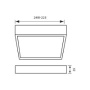 Снимка на LED тяло HUGO LED 24W VIVALUX