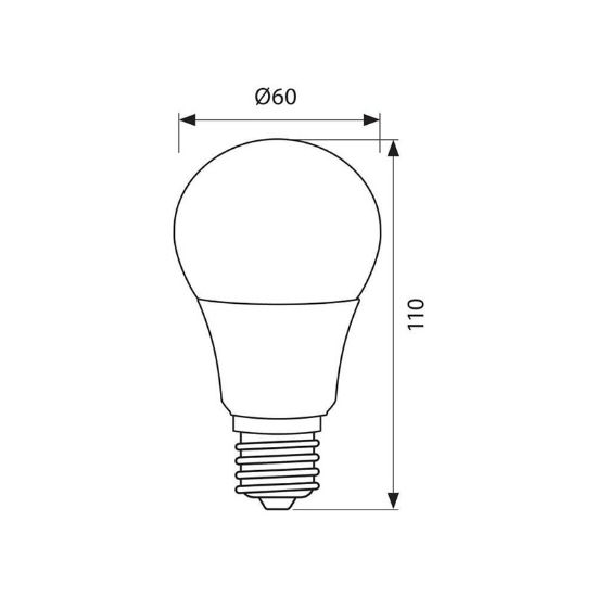 Снимка на LED лампа 10 W E27 4000 K Largo VIVALUX
