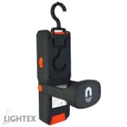 Снимка на LED ръчна лампа COB 1+2W с магнит и батерия LIGHTEX
