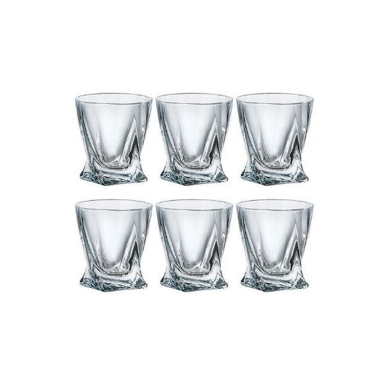 Снимка на Комплект чаши за ликьор 6 броя Quadro BOHEMIA CRYSTALITE