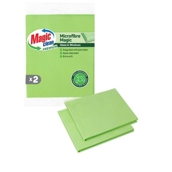 Снимка на Микрофибърни почистващи кърпи 2 бр. MAGIC CLEAN PREMIUM
