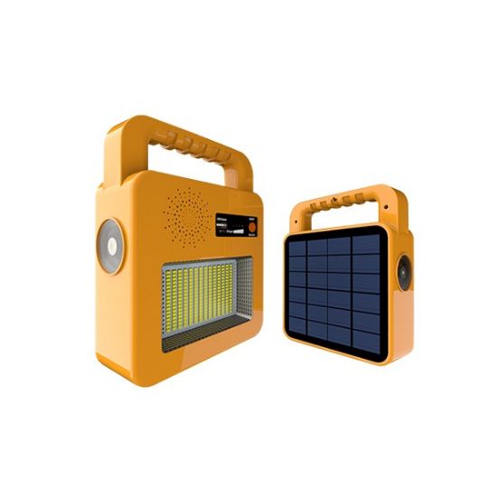 Снимка на Соларна преносима Bluetooth колонка и прожектор 3.5 W жълта OPTONICA