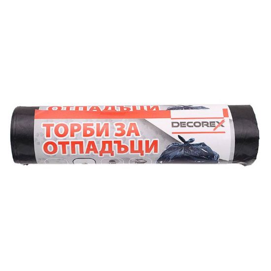 Снимка на Торби за отпадъци размери 70х90см 80л 10бр DECOREX