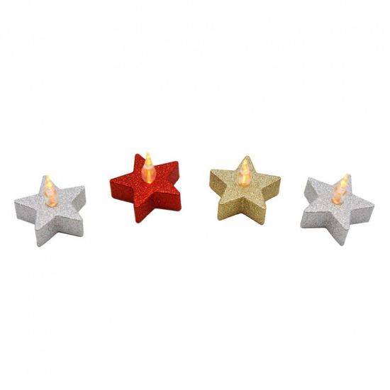 Снимка на LED декоративна свещ Star к-кт от 4 бр. LIGHTEX