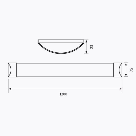Снимка на LED осветително тяло FLAT LED 36W 1200 MM CL 4000K