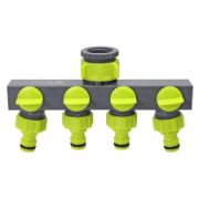 Снимка на Четворен разклонител за конектори 3/4"-1" S-line HERLY