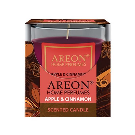 Снимка на Ароматна свещ Ябълка и канела 120 гр AREON